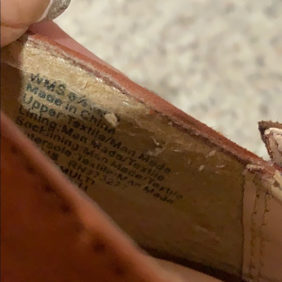 Candies orange Red brown platform cajude shoes 8.5 - Picture 4 of 6